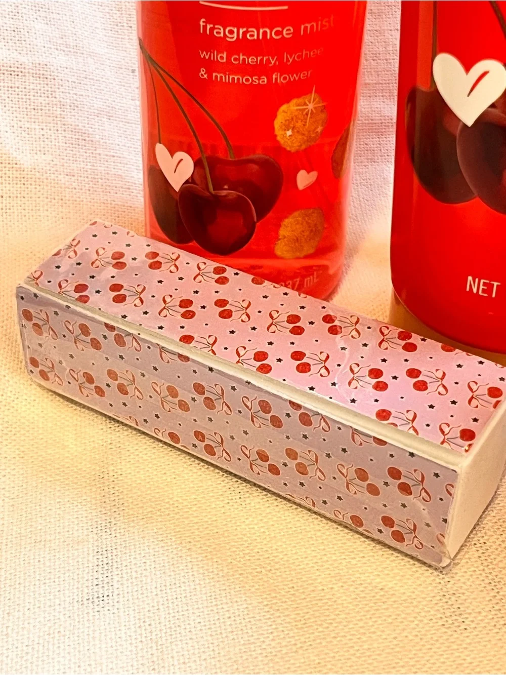 Bodycology Love You Cherry Much Red Body Cream & Wash Bundle